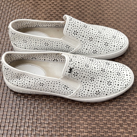 White Michael Kors Boat Shoes - Picture 3 of 5